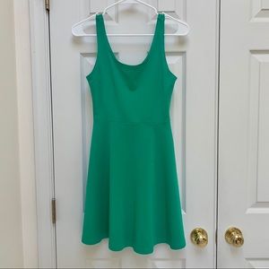 Express Green Tank Skater Dress Small